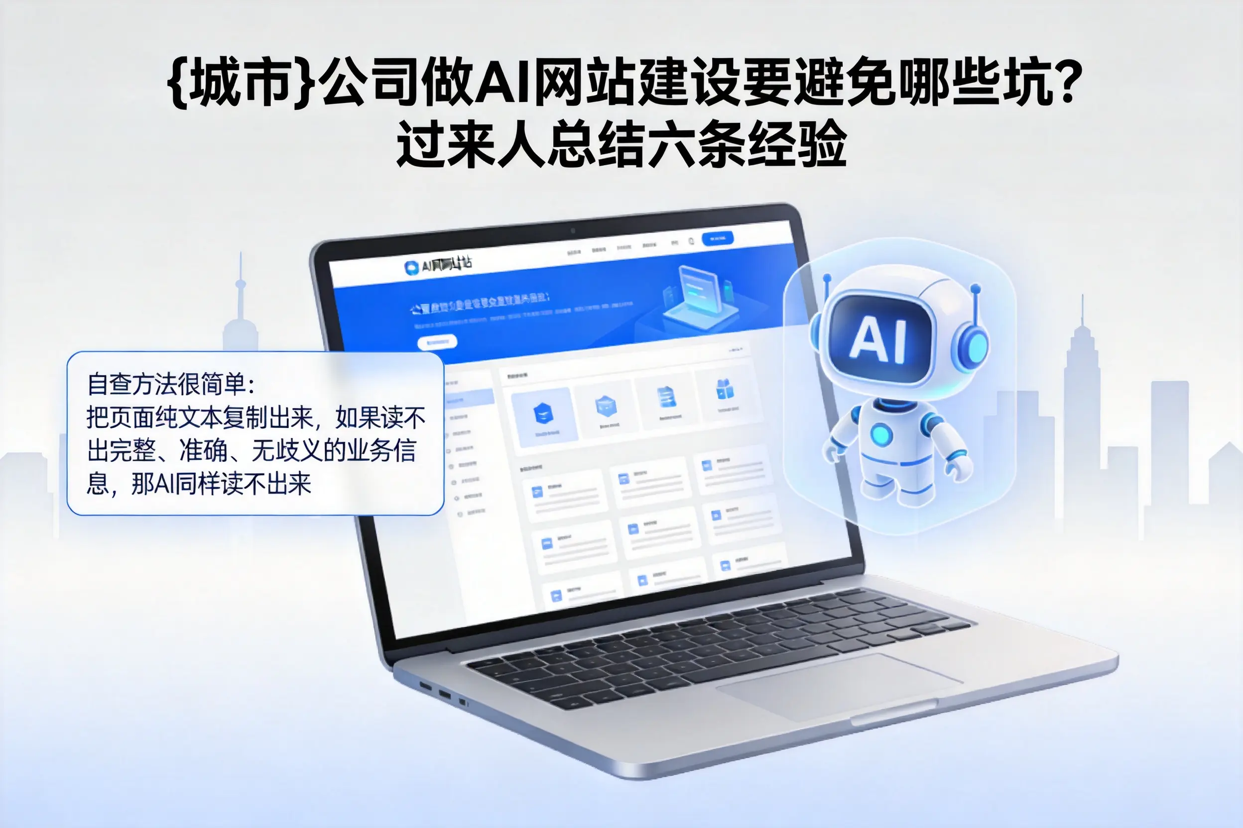 朔州公司做AI网站建设要避免哪些坑?过来人总结六条经验