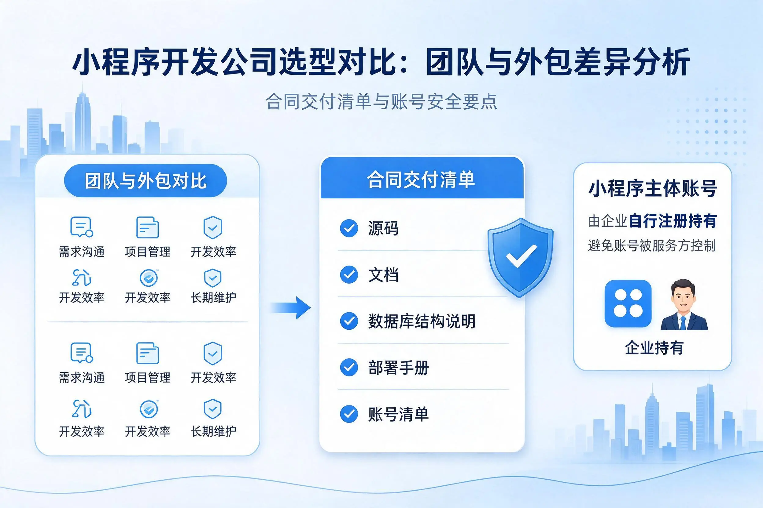 朔州小程序开发公司选型对比：团队与外包差异分析