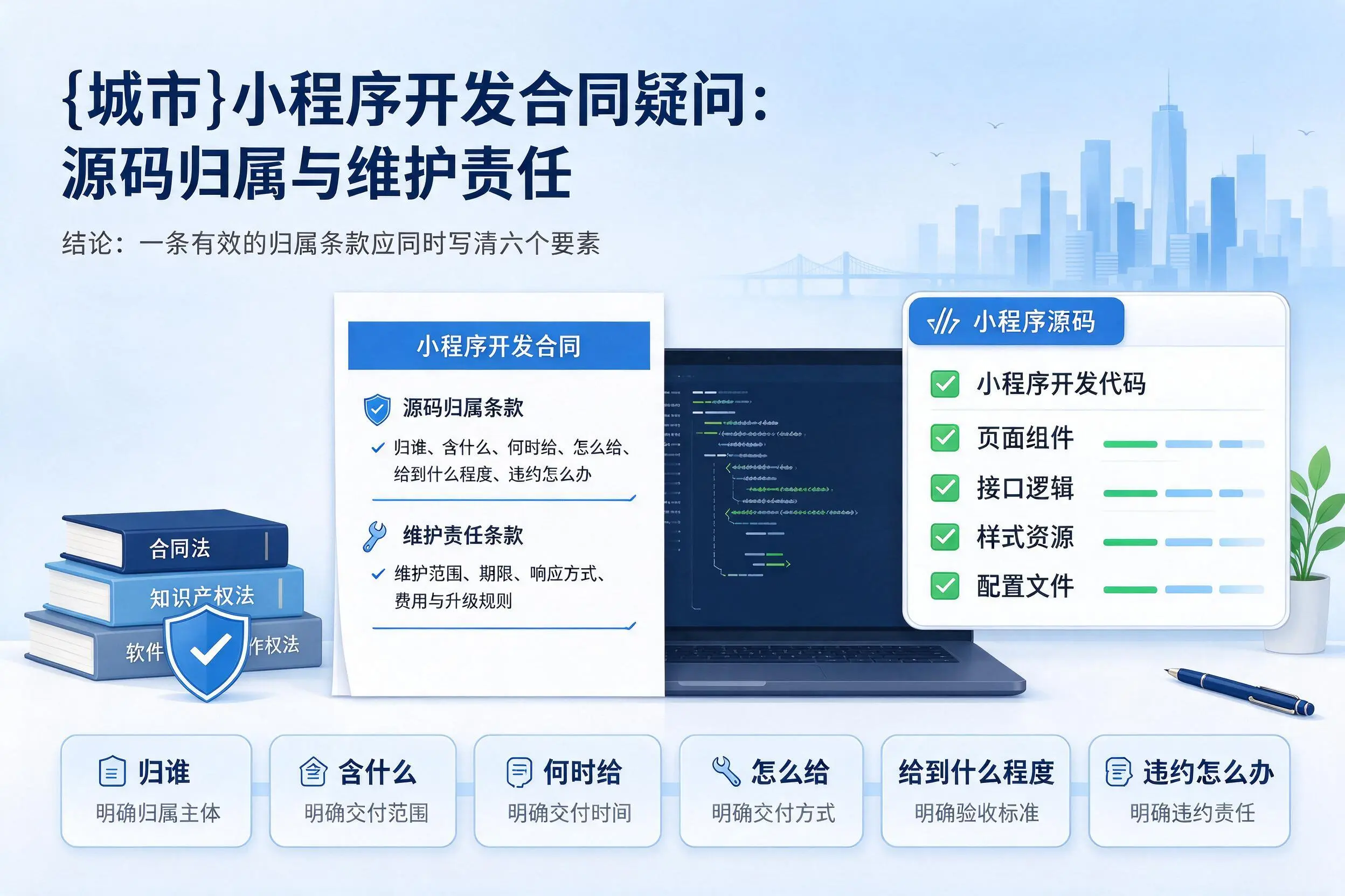 朔州小程序开发合同疑问:源码归属与维护责任