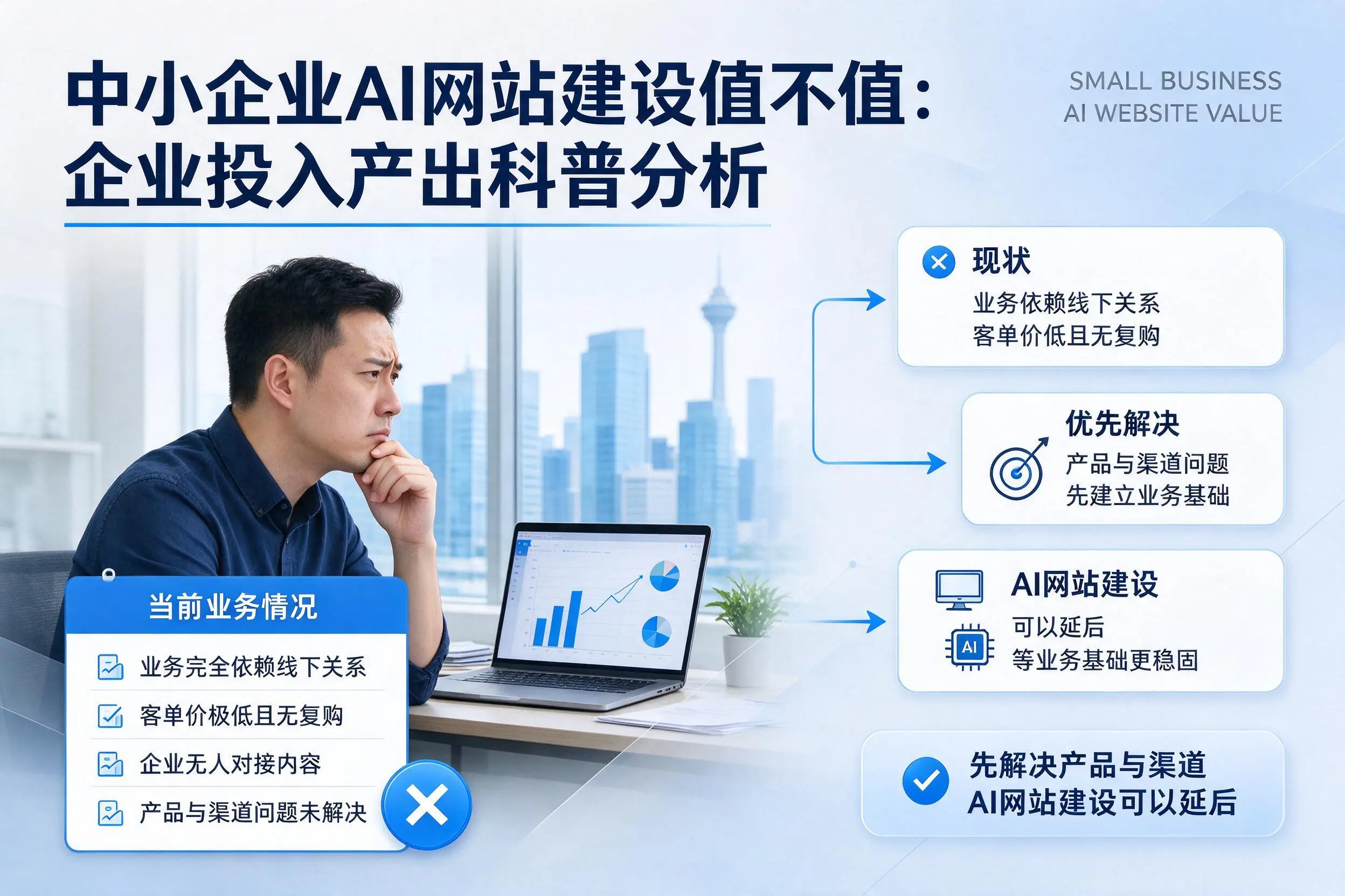 中小企业AI网站建设值不值:朔州企业投入产出科普分析