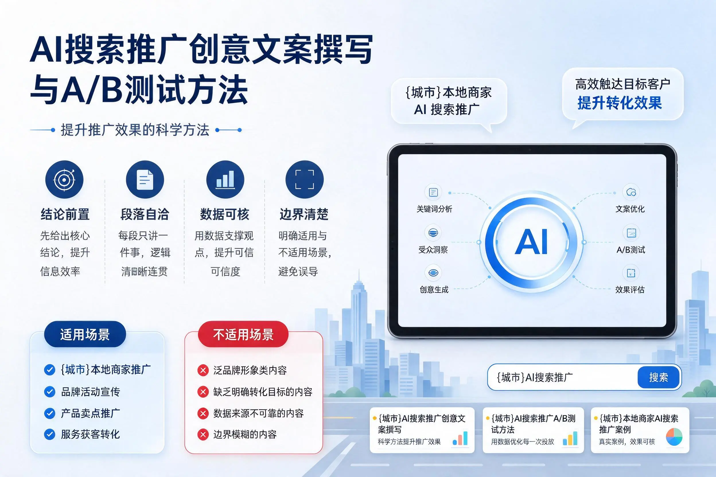 朔州AI搜索推广创意文案撰写与A/B测试方法